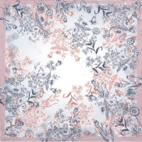 Carré en coton - textile artistique 80x80 -  Luna Atelier