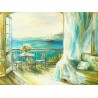 La chambre au bord de la mer - Peinture acrylique 30x40 cm