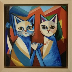 La paix - Peinture acrylique originale sur toile par artiste-auteur Luna Quéré