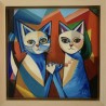 La paix - Peinture acrylique originale sur toile par artiste-auteur Luna Quéré